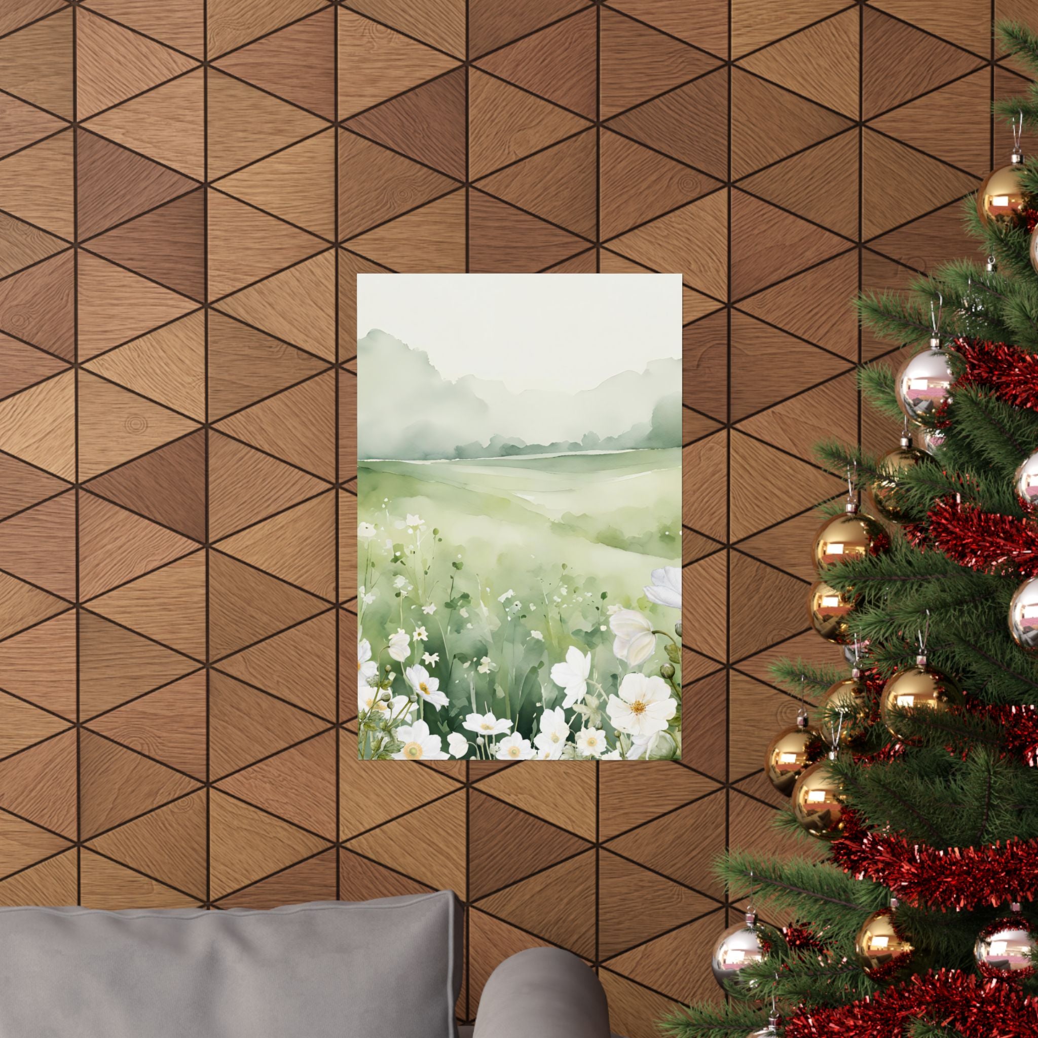 Serene Floral Matte Poster, Botanical Wall Art, Nature Decor, Gift for Nature Lovers, Home Aesthetic 16 x 24