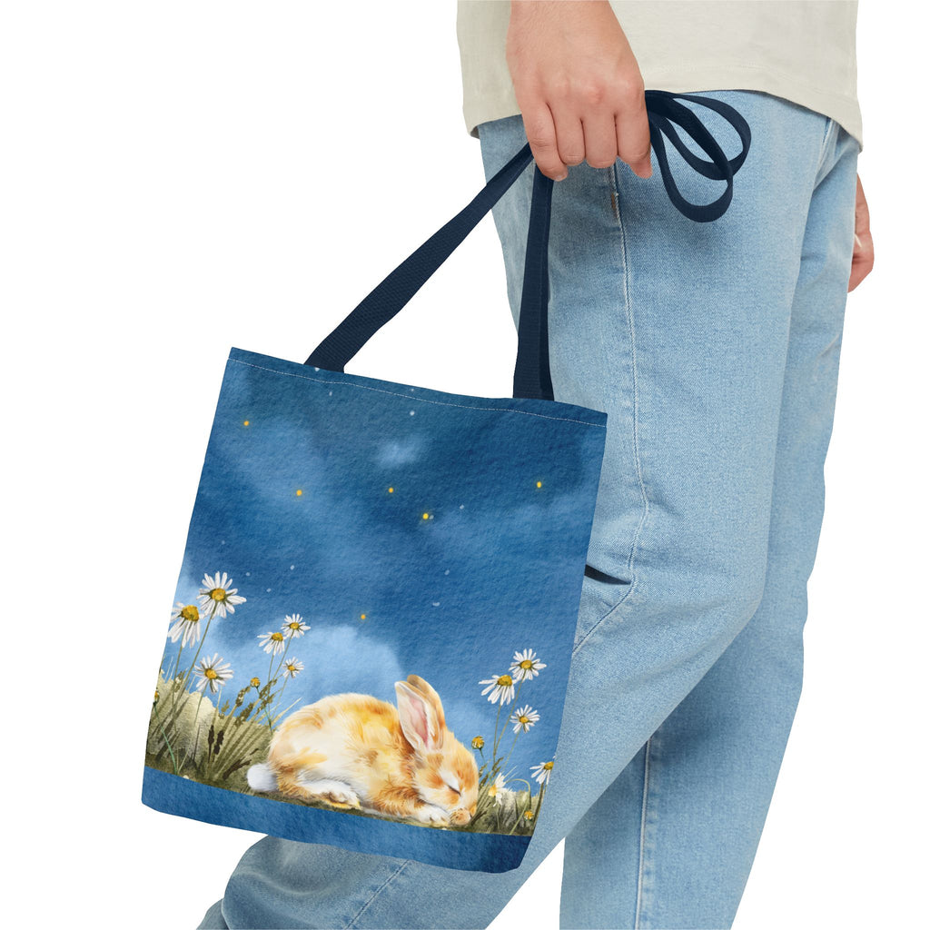 Whimsical Bunny Tote Bag, Cute Animal Bag, Everyday Use, Gift for Nature Lovers, Eco-Friendly Shopper