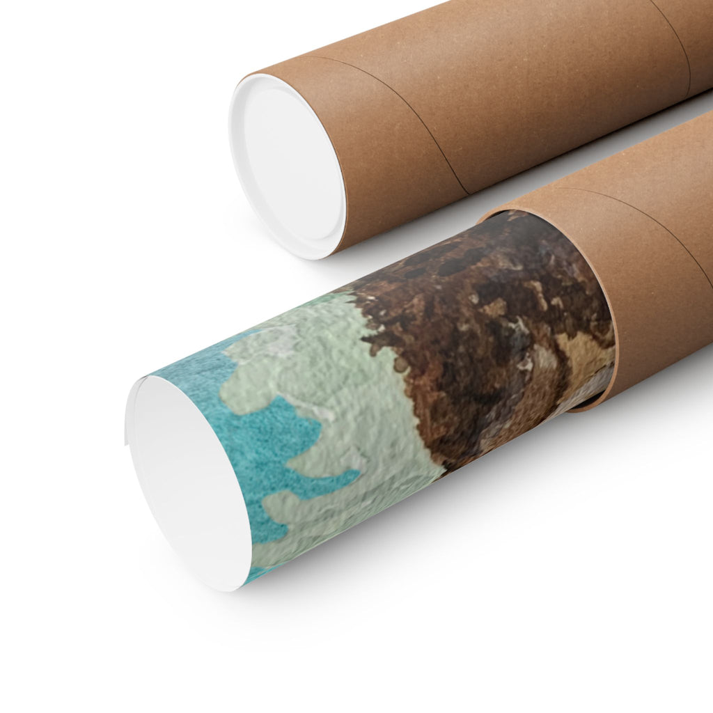 Vertical Poster - Sweet Little Sea Otter Nursery Decor 18 x 24, 20 x 30, 24 x 36