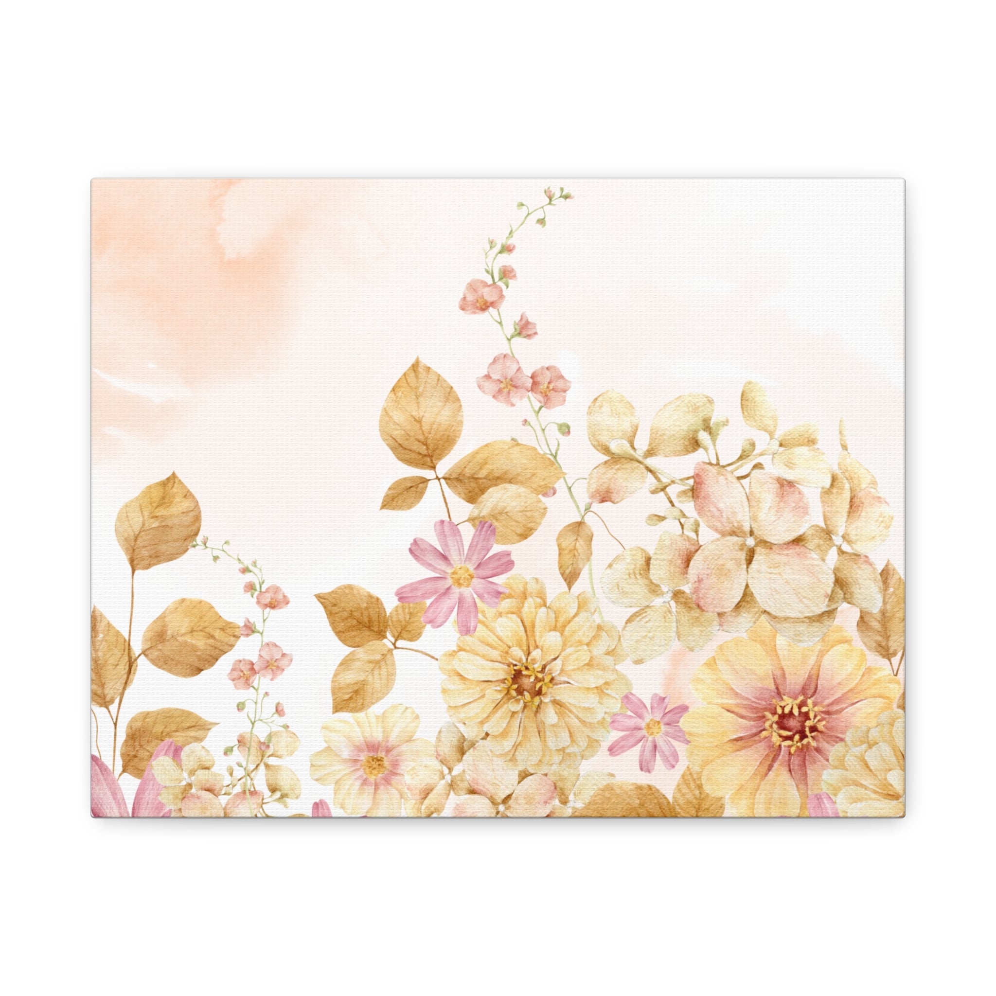 Canvas Print - Vintage Romantic Peach Tones 12 x9, 14 x11, 20 x16, 24 x18