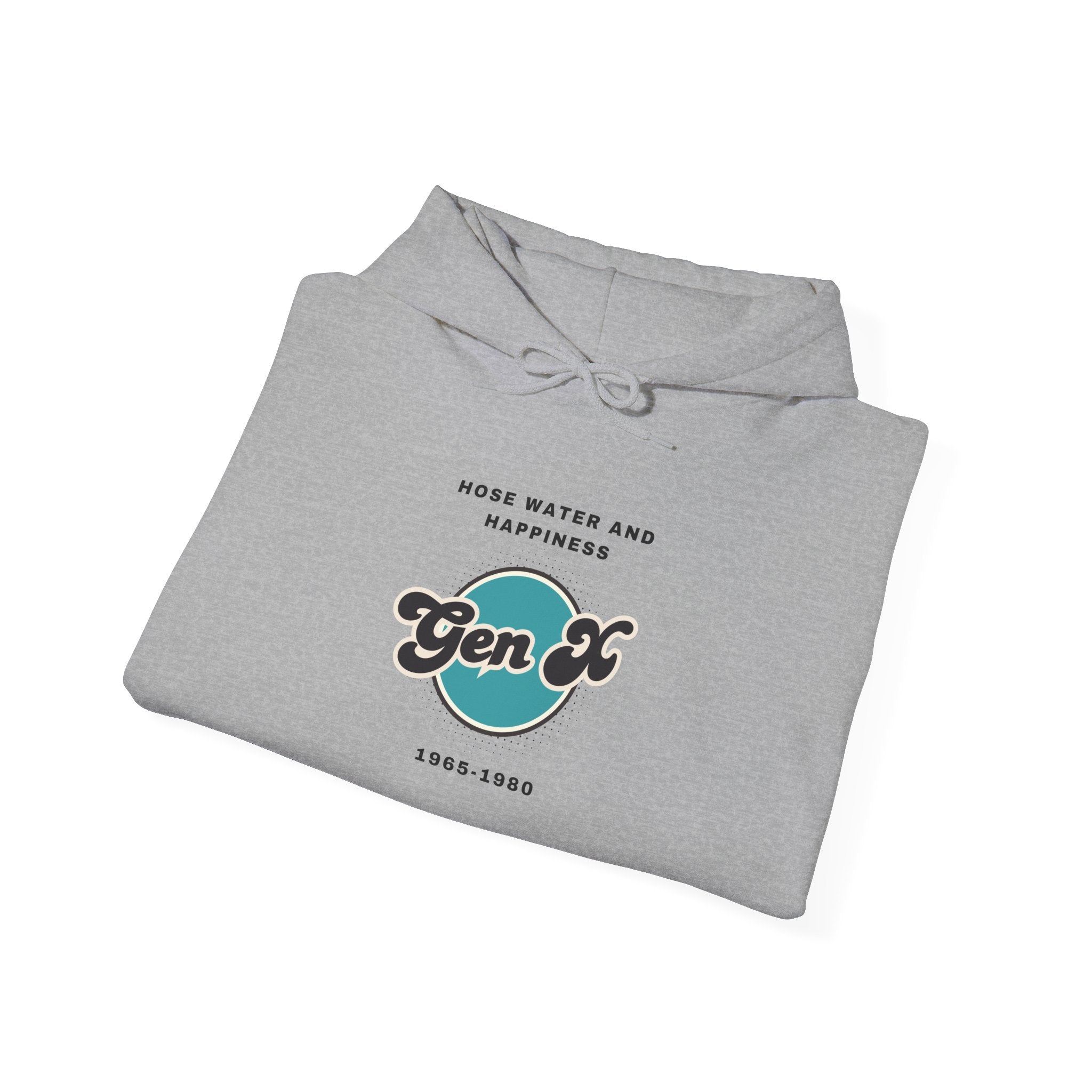 Hooded Sweatshirt Gen X Hosewater Happiness Tough Generation Unisex Heavy Blend