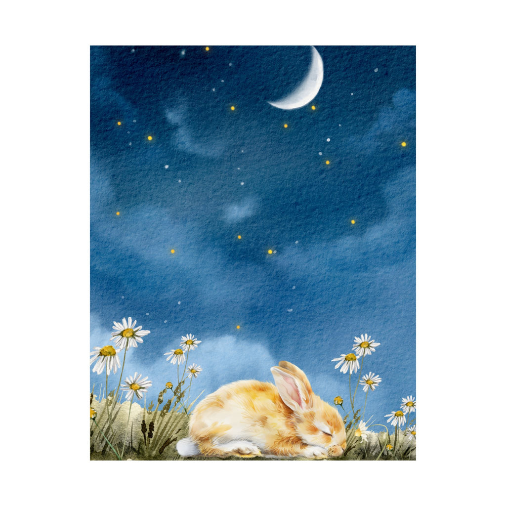 Vertical Poster Sweet Baby Bunny Lullaby Collection 8 x10, 11 x14, 12  x 16