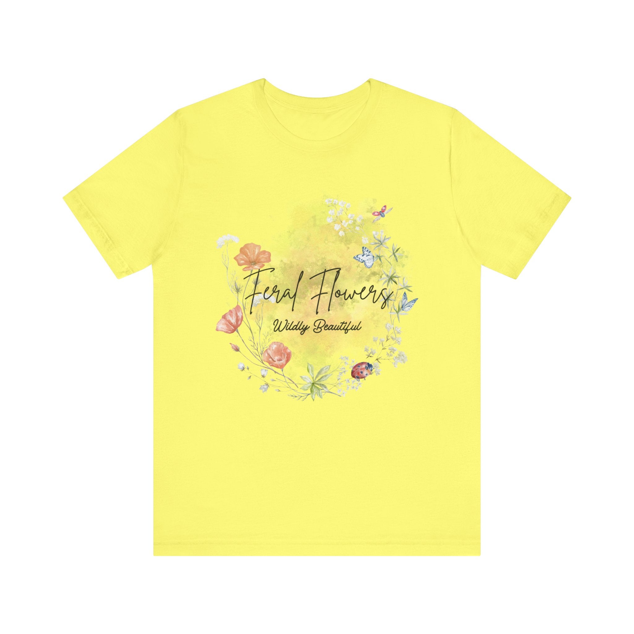 Wildflower Tee with Feral Flowers Slogan