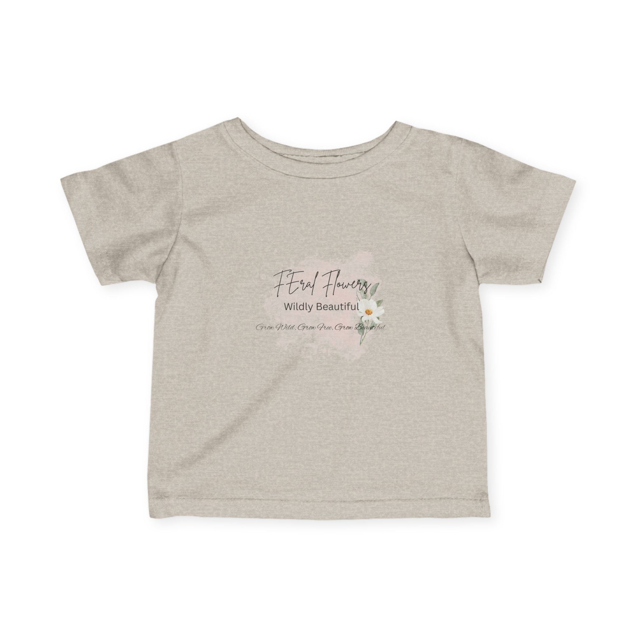Infant Tee — "Feral Flowers, Wildly Beautiful" Floral Baby Shirt