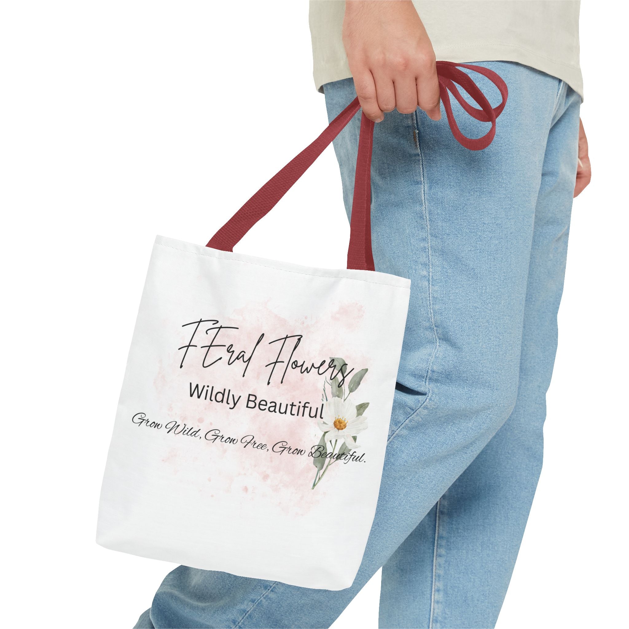 Feral Flowers Tote Bag — 'Wildly Beautiful' Floral Canvas Tote