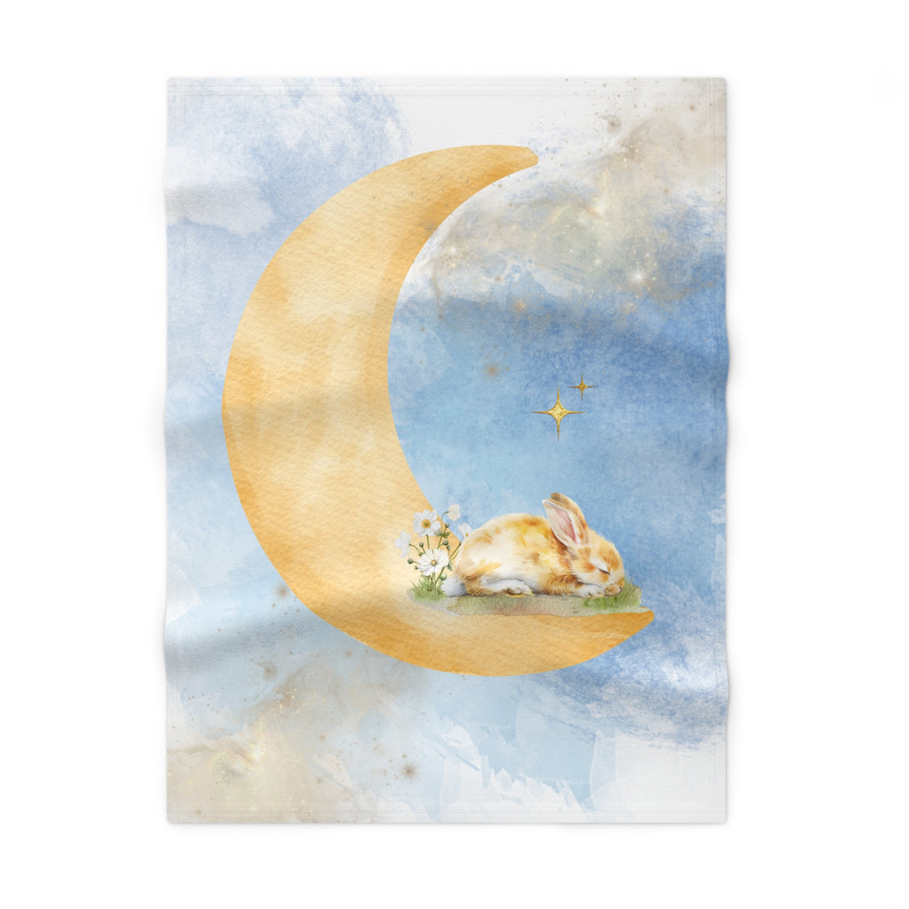 Celestial dreams Rabbit Soft Fleece Baby Blanket