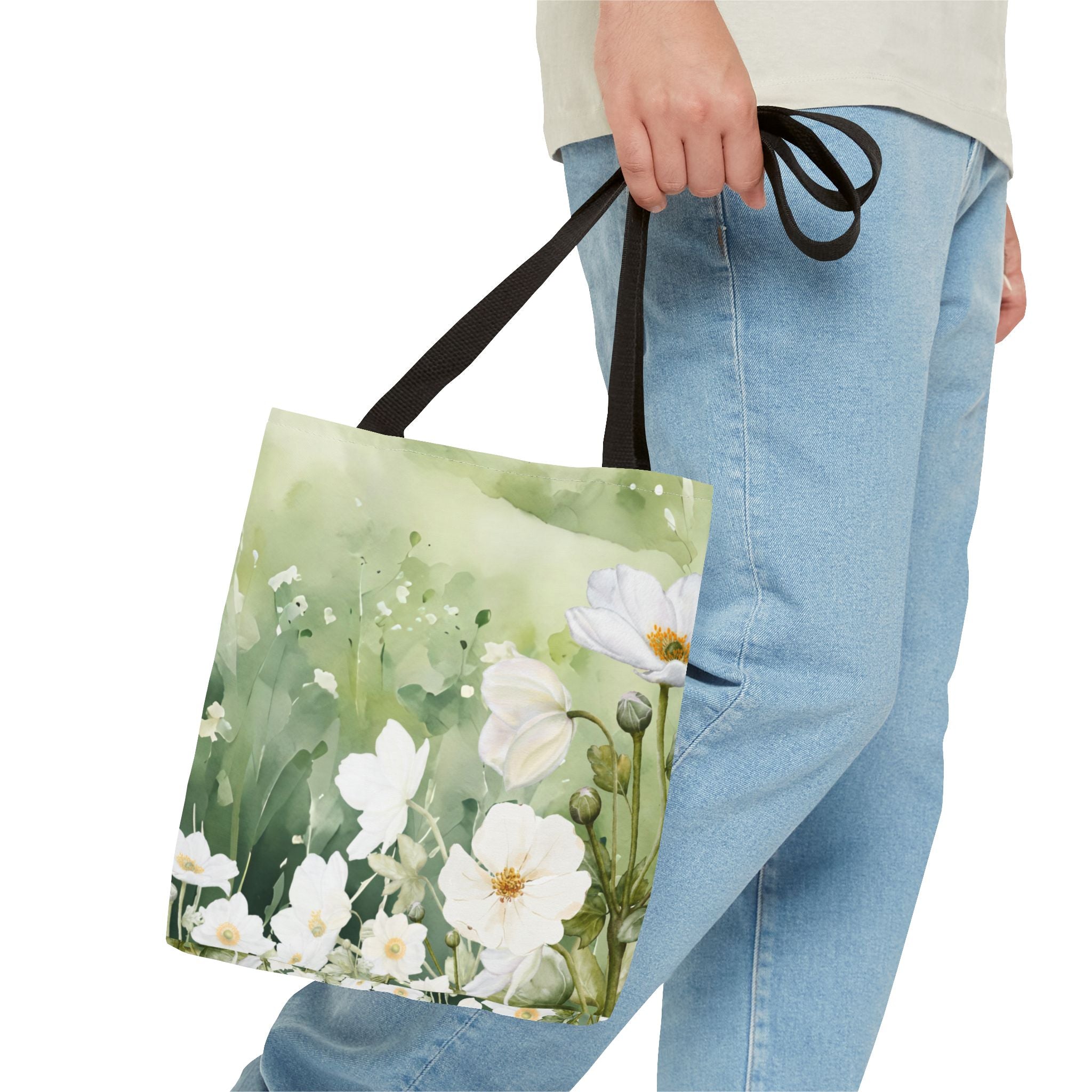Floral Watercolor Tote Bag, Eco-Friendly Shopping Bag, Reusable Grocery Tote, Gift for Her, Summer Fashion Accessory, Blooming Flowers [...]
