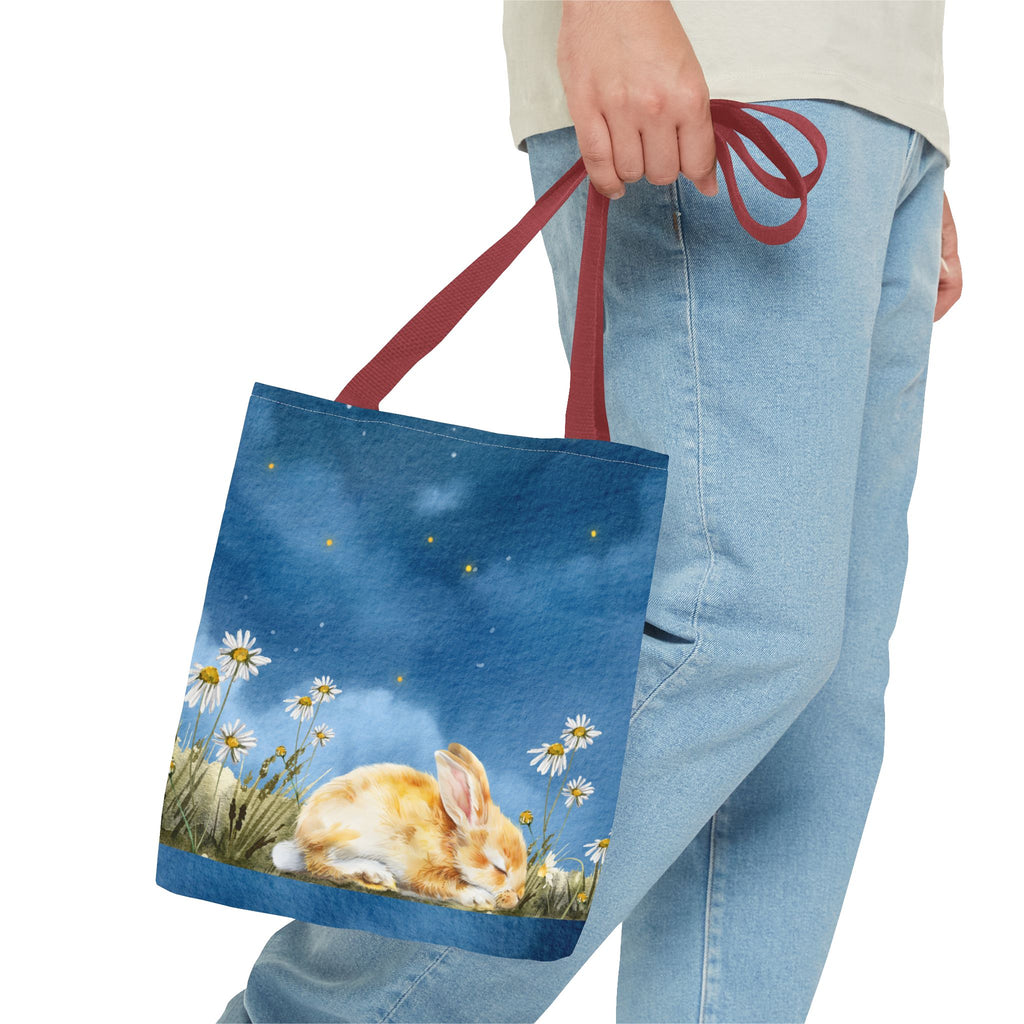 Whimsical Bunny Tote Bag, Cute Animal Bag, Everyday Use, Gift for Nature Lovers, Eco-Friendly Shopper