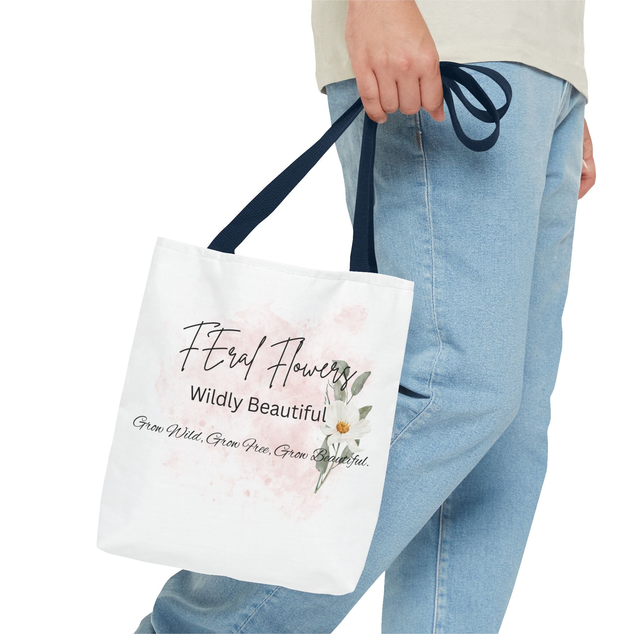 Feral Flowers Tote Bag — 'Wildly Beautiful' Floral Canvas Tote
