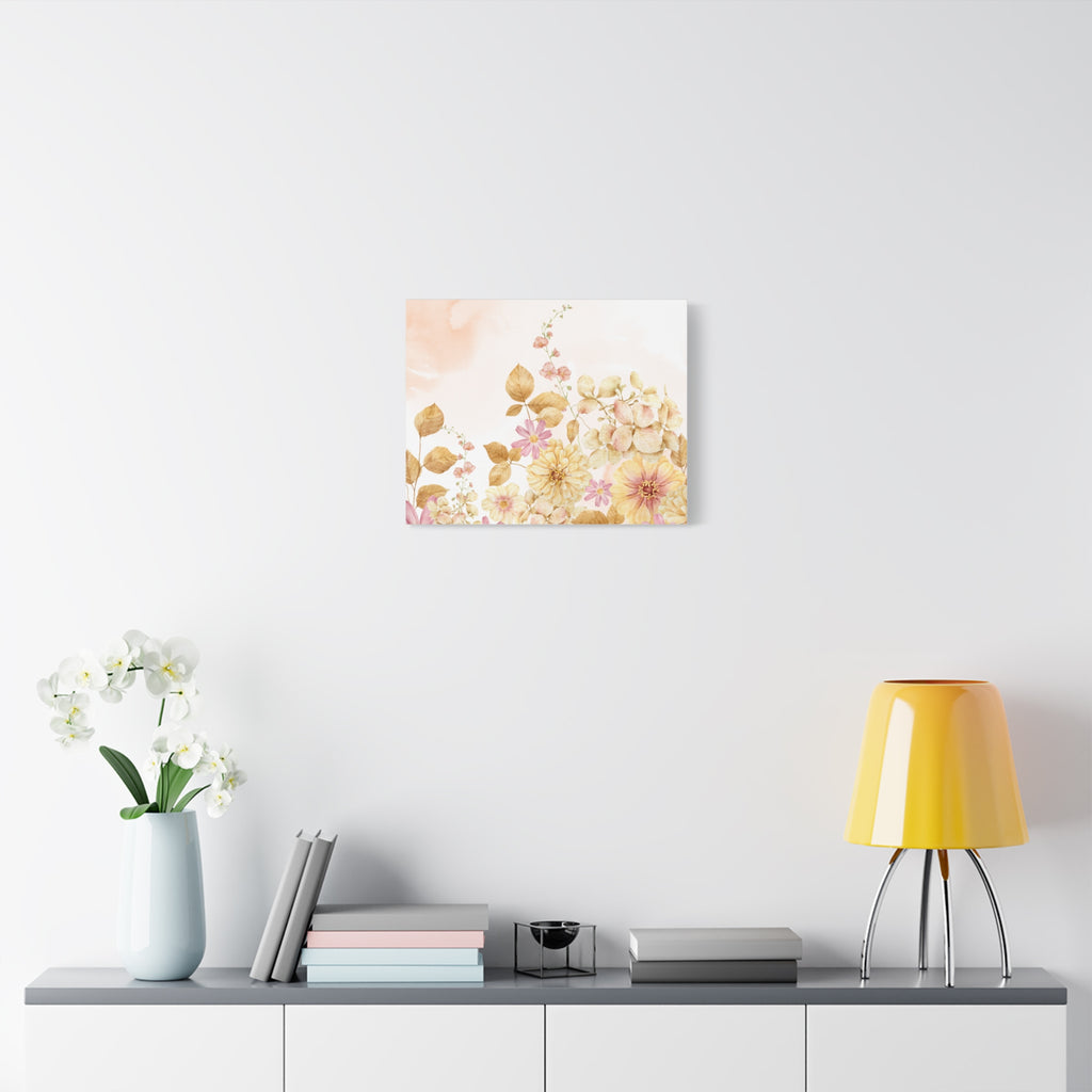Canvas Print - Vintage Romantic Peach Tones 12 x9, 14 x11, 20 x16, 24 x18