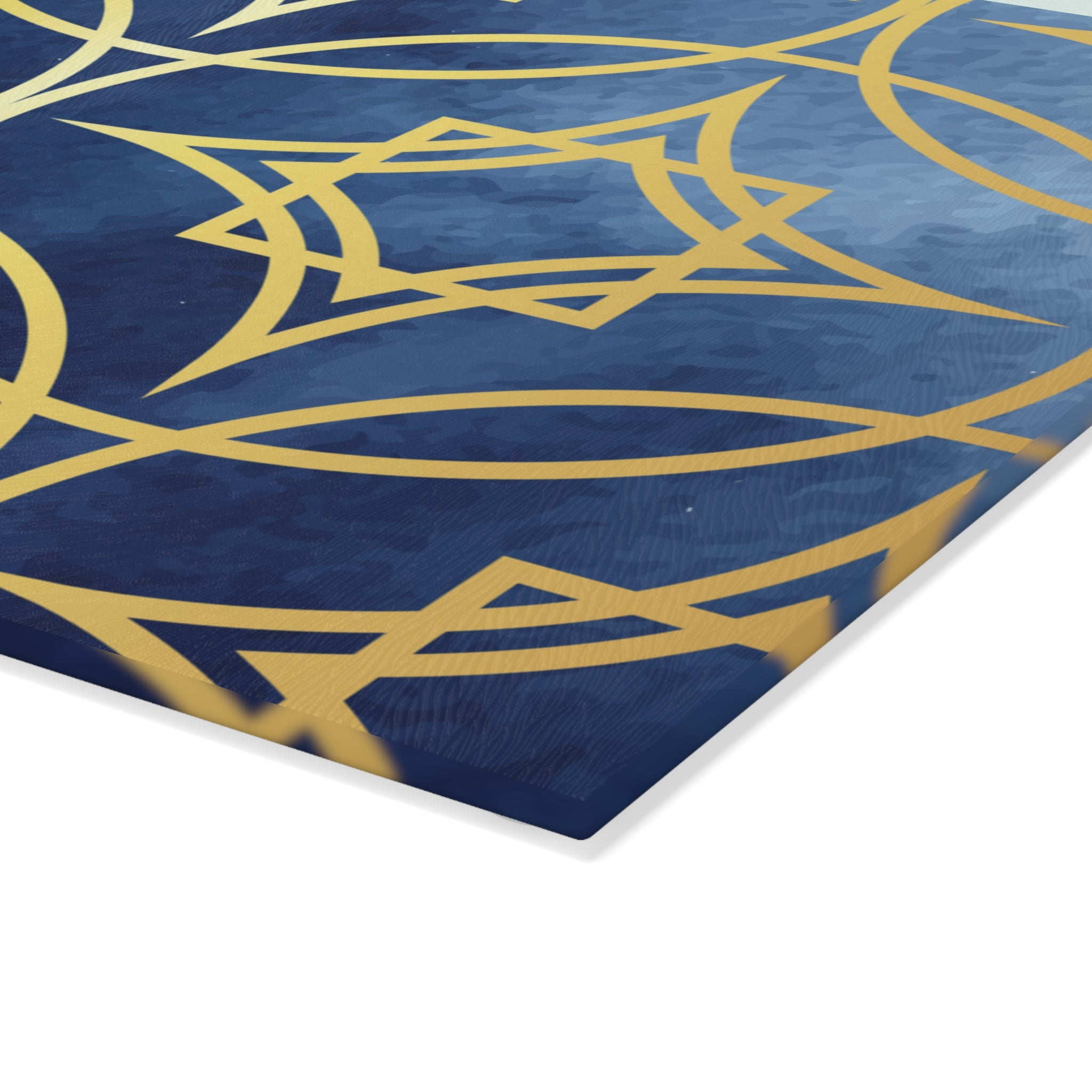 Elegant Geometric Glass Cutting Board - Perfect for Entertaining and Gift-Giving