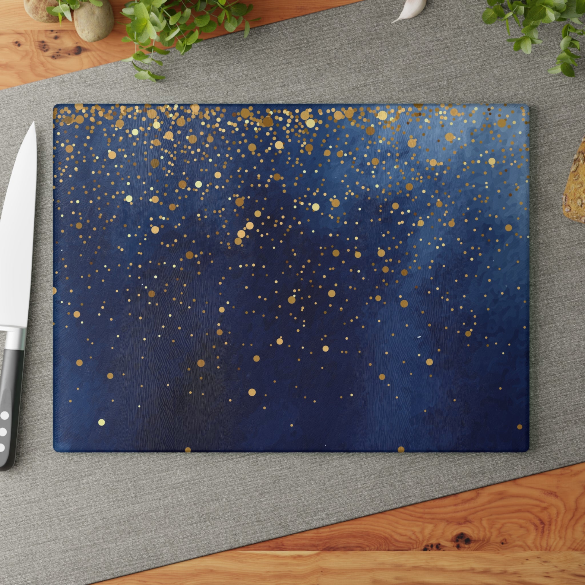 Elegant Glittering Glass Cutting Board - Perfect for Cooking & Entertaining