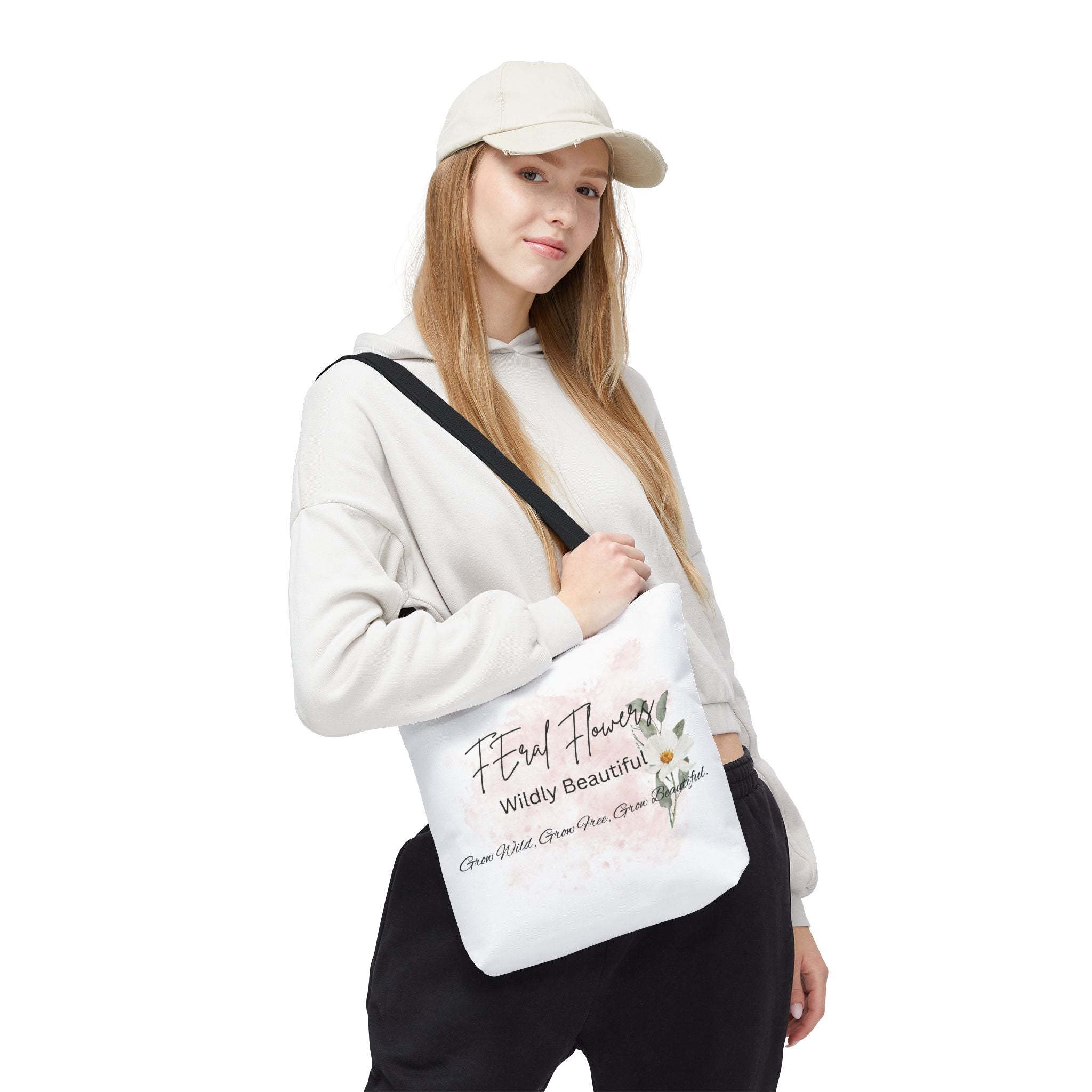 Feral Flowers Tote Bag — 'Wildly Beautiful' Floral Canvas Tote