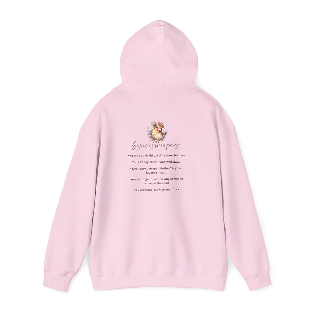 Hooded Sweatshirt Signs of Henopause Funny Menopause Reference
