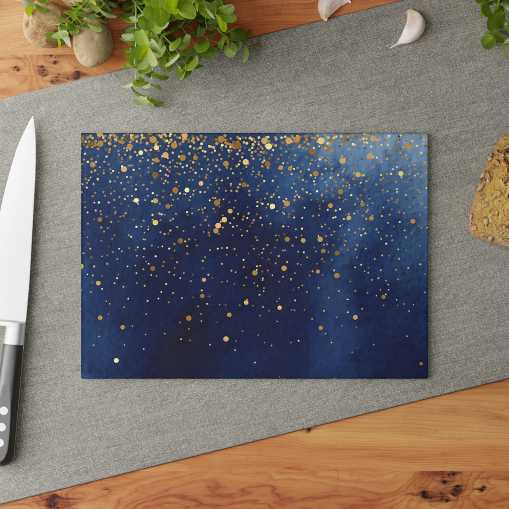 Elegant Glittering Glass Cutting Board - Perfect for Cooking & Entertaining