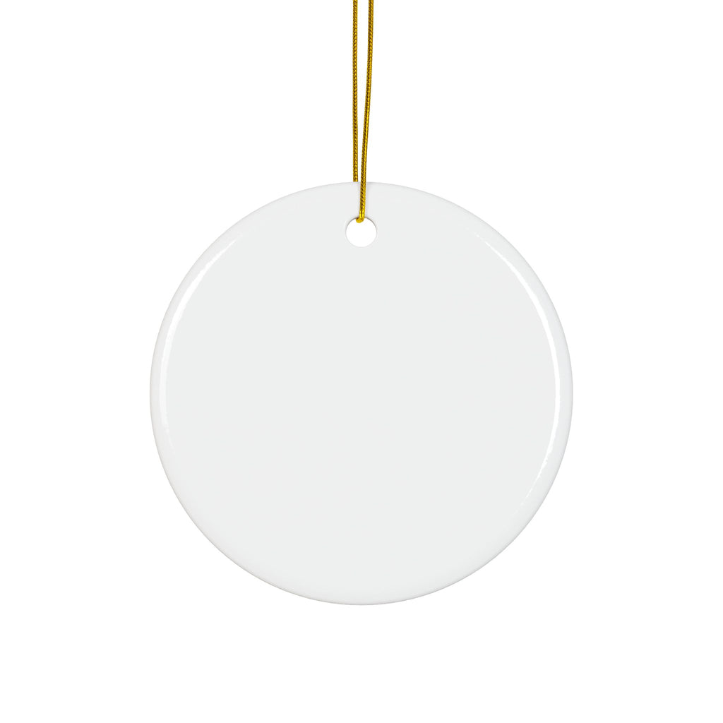 Ceramic Ornaments, Elegant Navy Blue and Gold Ornament, Holiday Decor