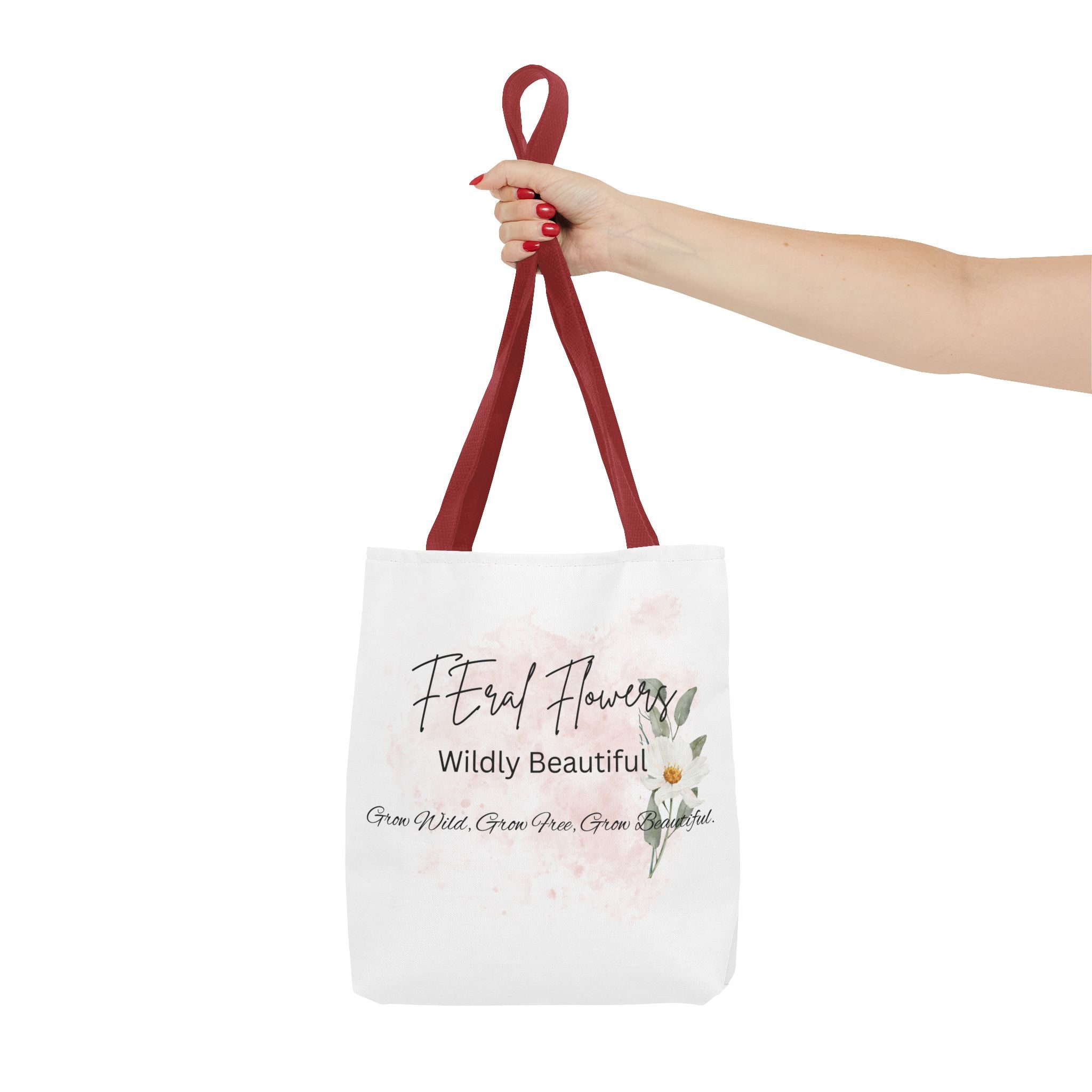 Feral Flowers Tote Bag — 'Wildly Beautiful' Floral Canvas Tote