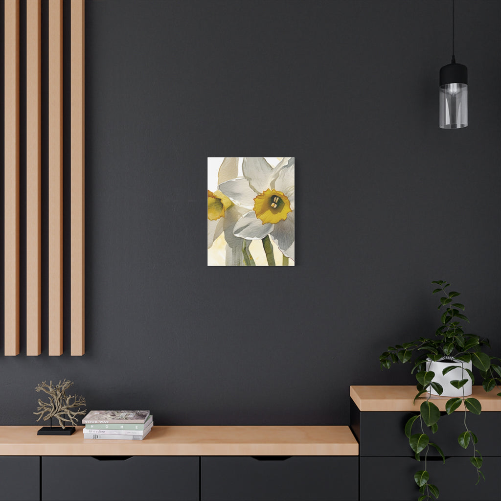 Canvas Print - Watercolor Daffodil 16 x 20