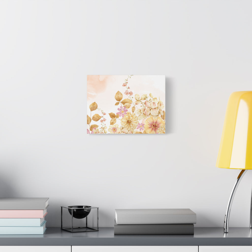 Canvas Print - Vintage Romantic Peach Tones 12 x9, 14 x11, 20 x16, 24 x18