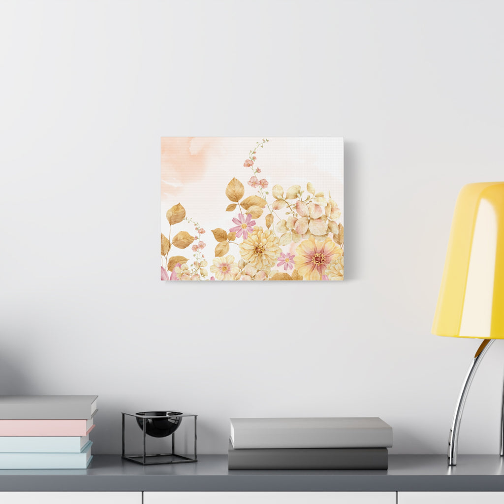 Canvas Print - Vintage Romantic Peach Tones 12 x9, 14 x11, 20 x16, 24 x18
