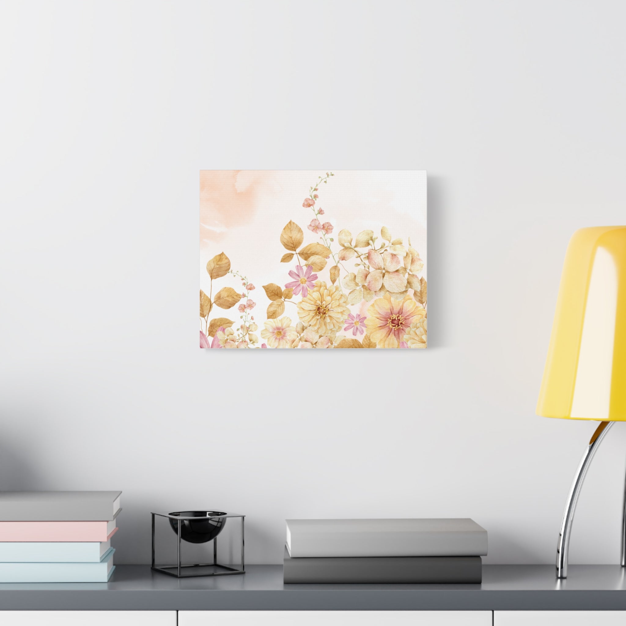 Canvas Print - Vintage Romantic Peach Tones 12 x9, 14 x11, 20 x16, 24 x18