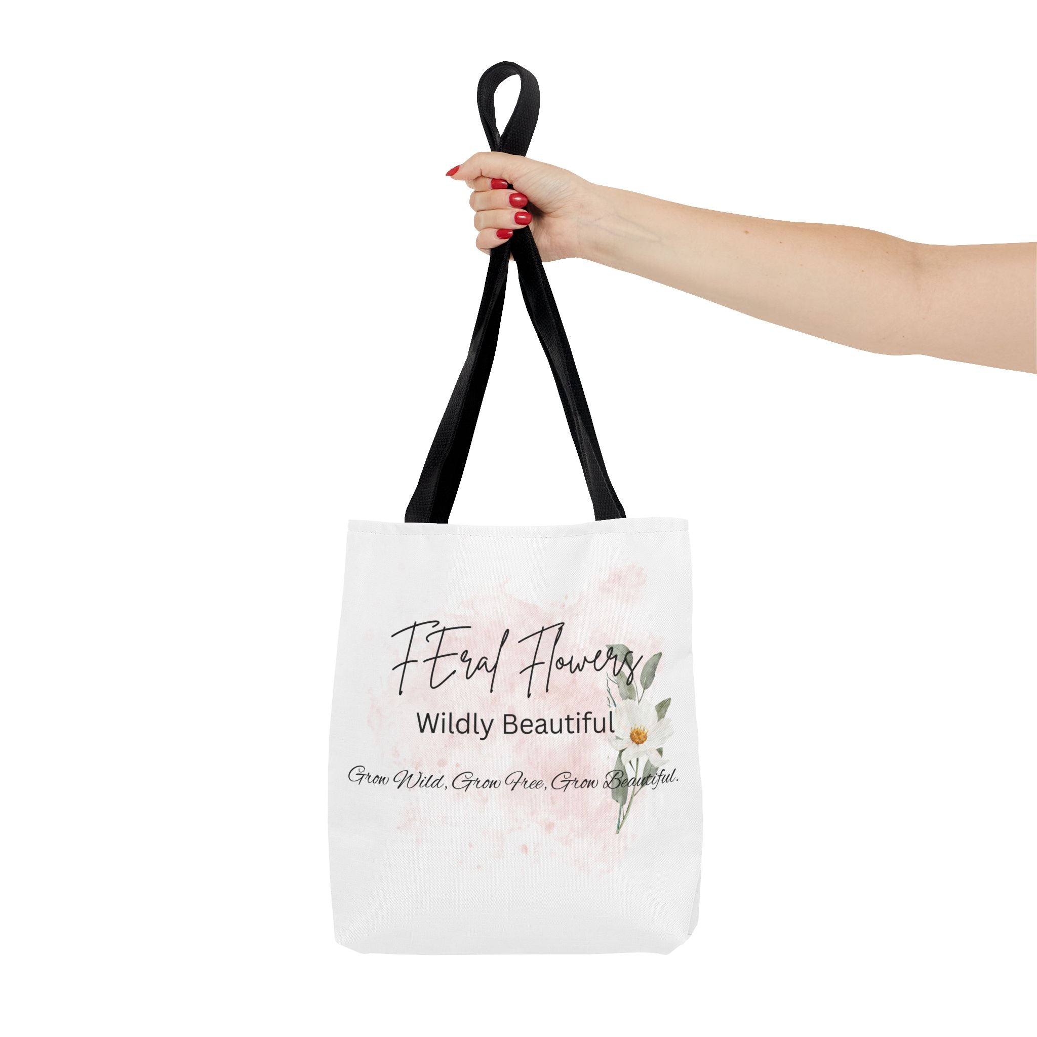 Feral Flowers Tote Bag — 'Wildly Beautiful' Floral Canvas Tote