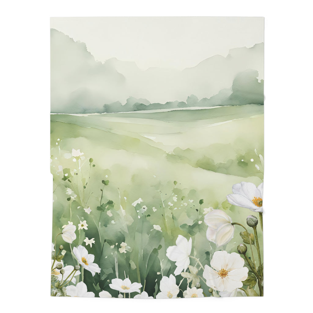 Serene Floral Baby Swaddle Blanket - Soft and Cozy for Newborns