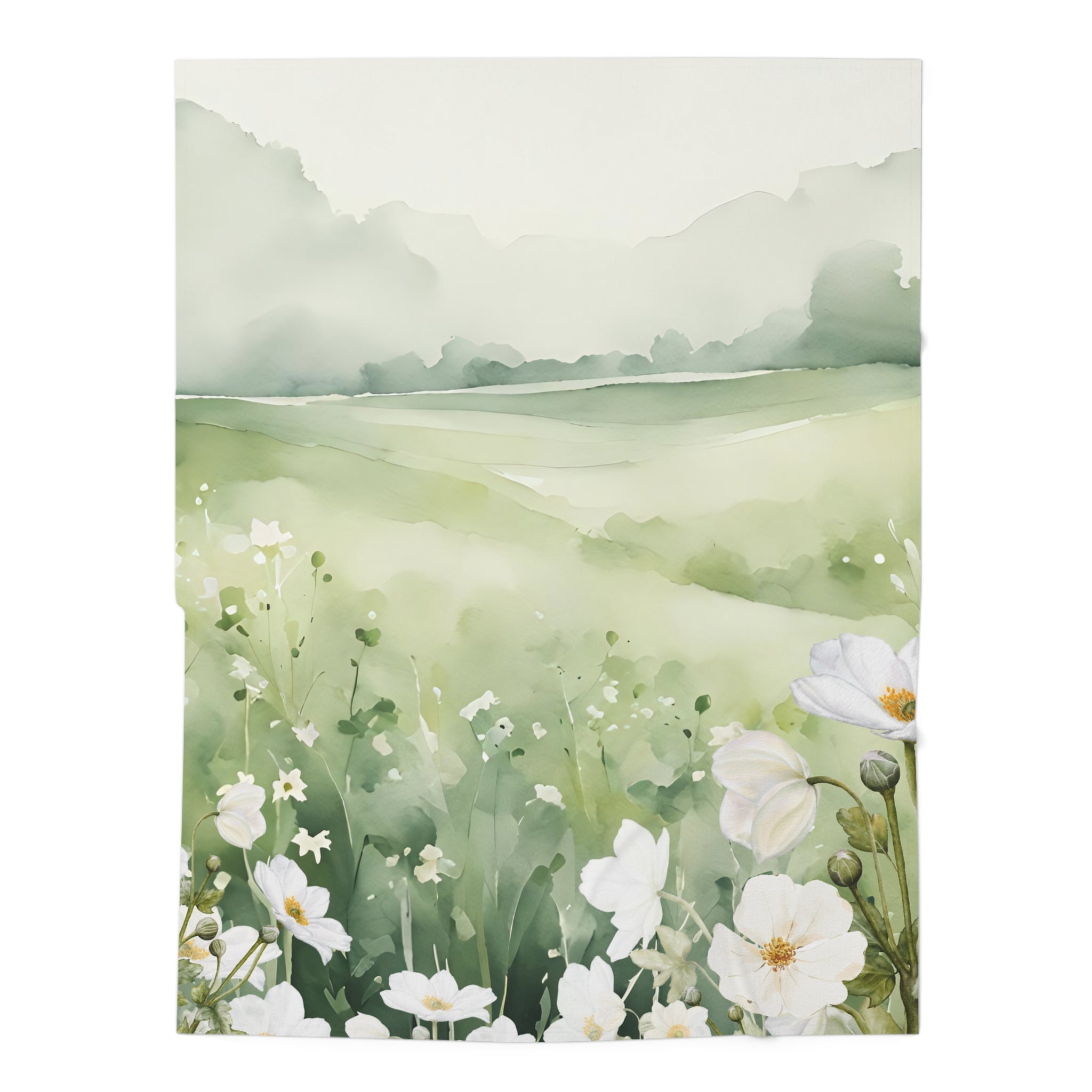 Serene Floral Baby Swaddle Blanket - Soft and Cozy for Newborns