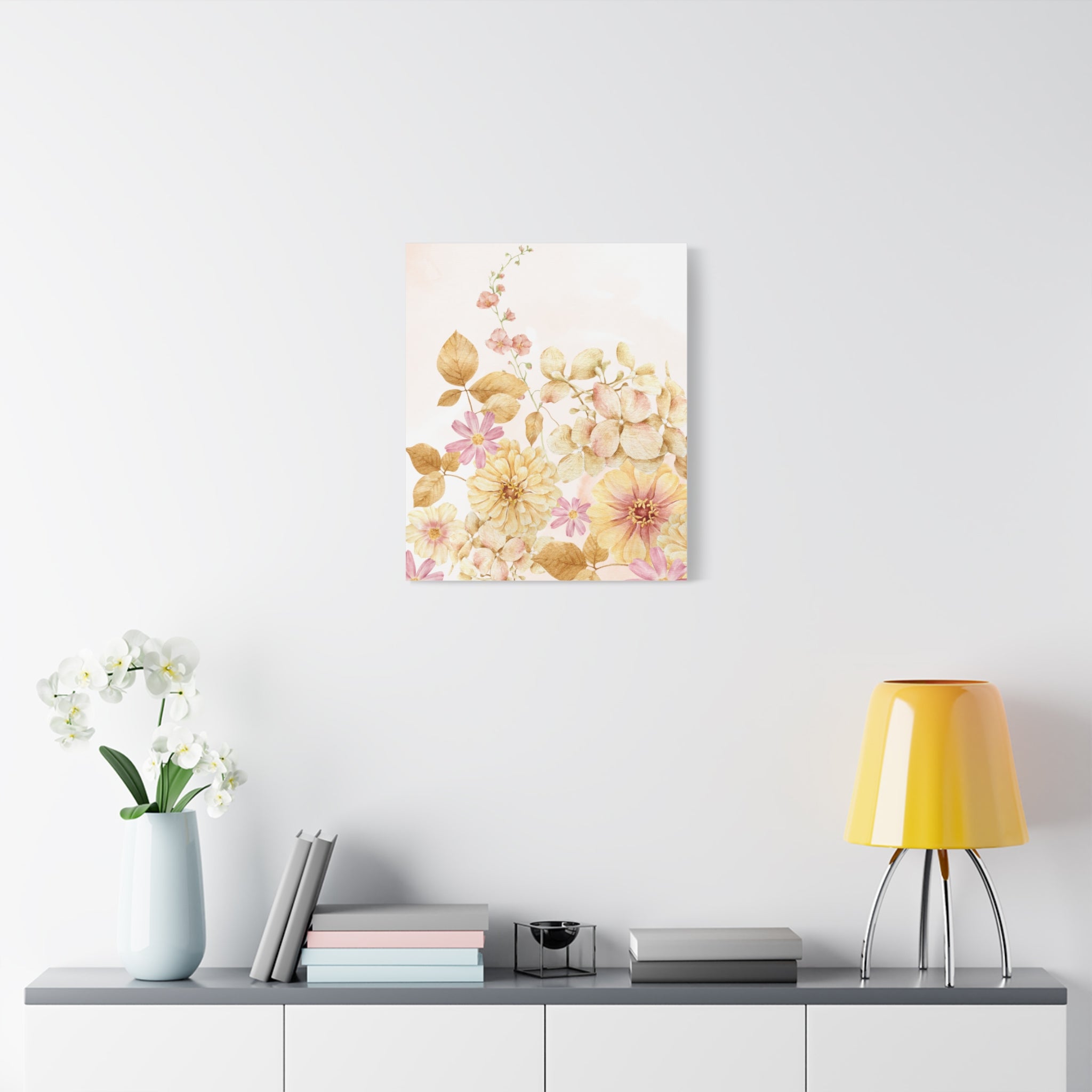 Canvas Print - Soft Peach Watercolor Romance 20 x 24