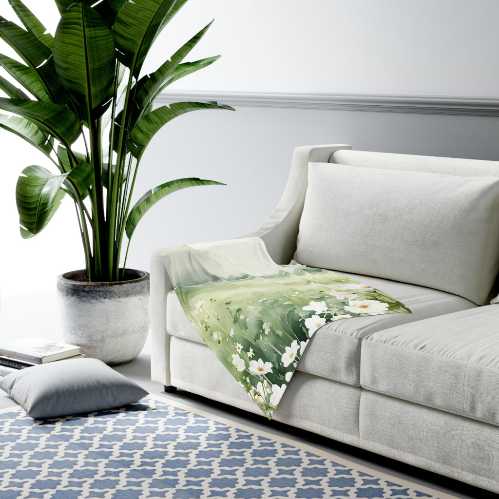 Serene Floral Baby Swaddle Blanket - Soft and Cozy for Newborns