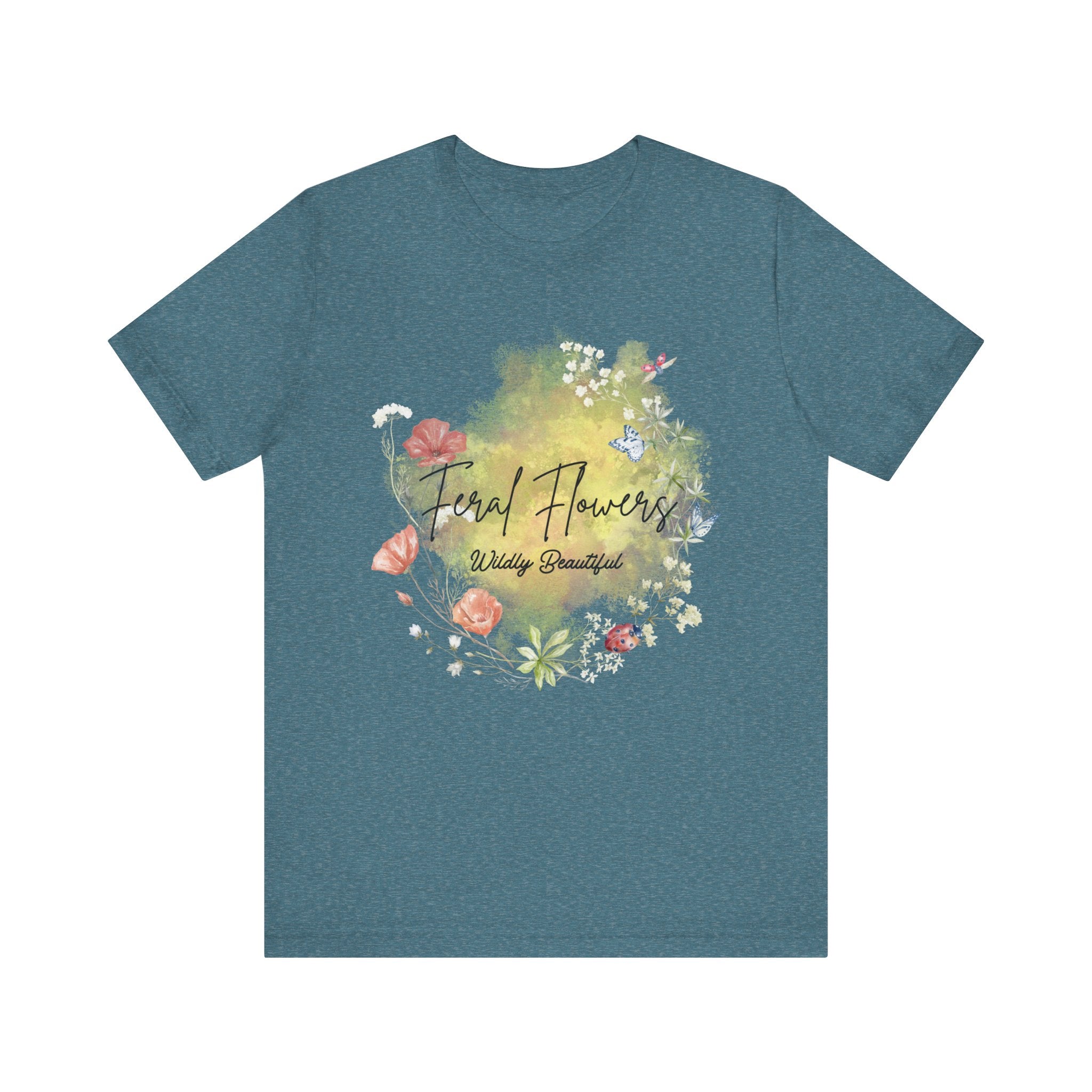 Wildflower Tee with Feral Flowers Slogan