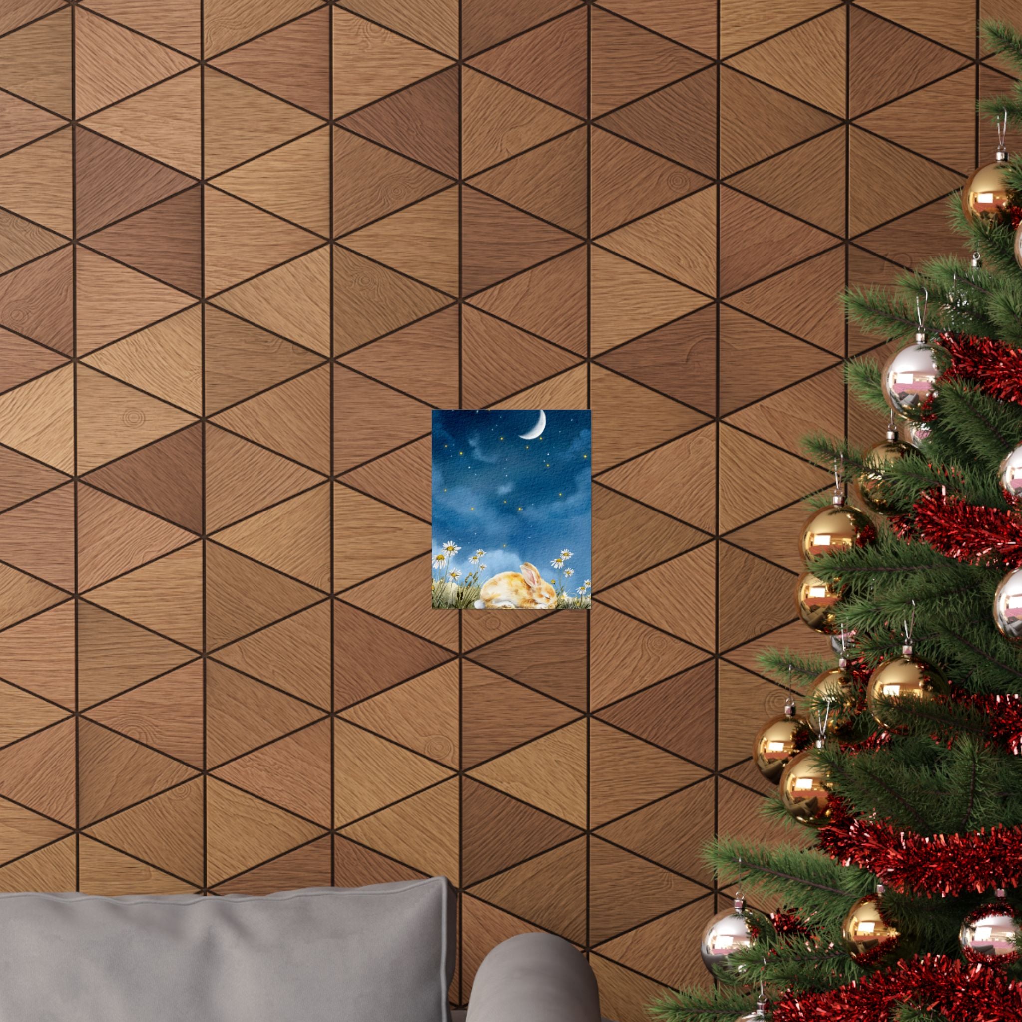 Vertical Poster Sweet Baby Bunny Lullaby Collection 8 x10, 11 x14, 12  x 16