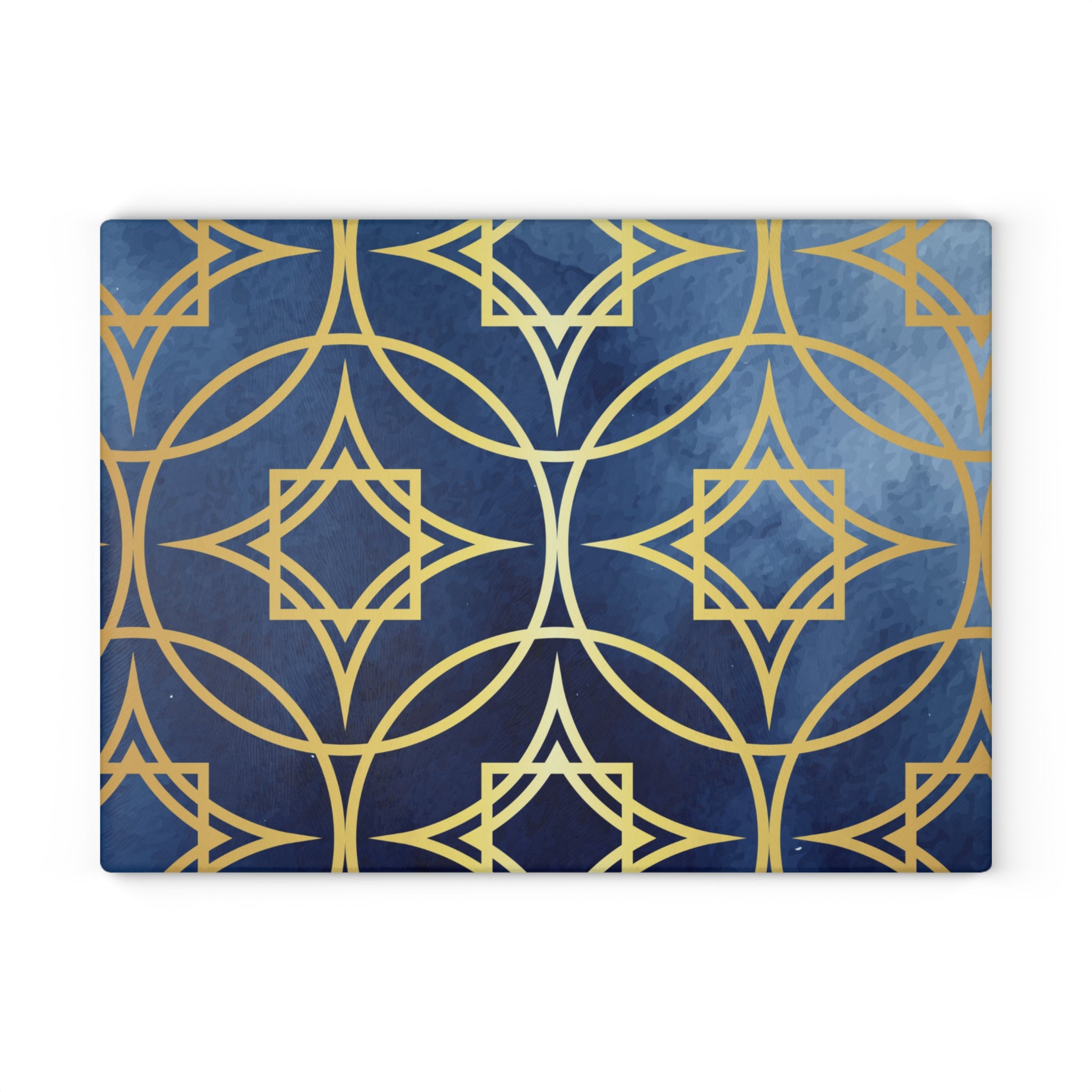 Elegant Geometric Glass Cutting Board - Perfect for Entertaining and Gift-Giving