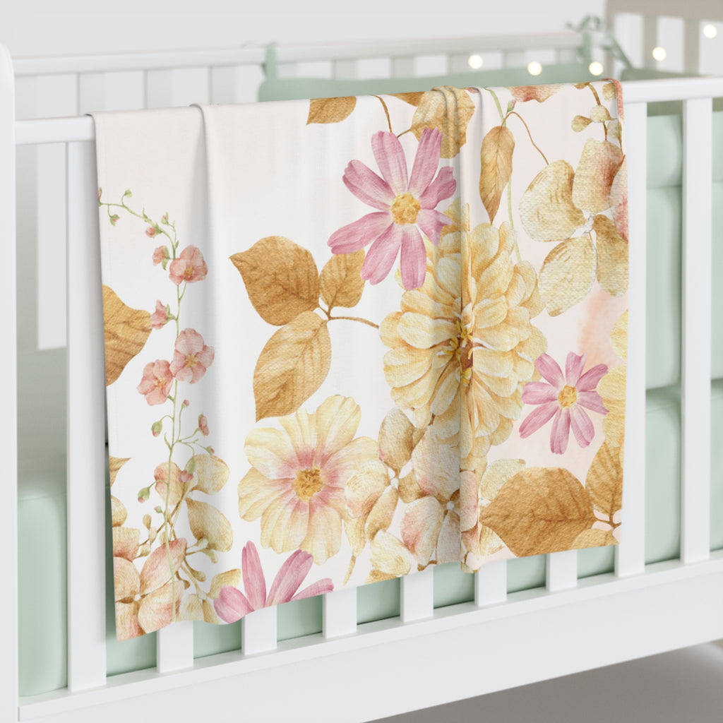 Floral Baby Swaddle Blanket - Soft & Cozy Newborn Wrap