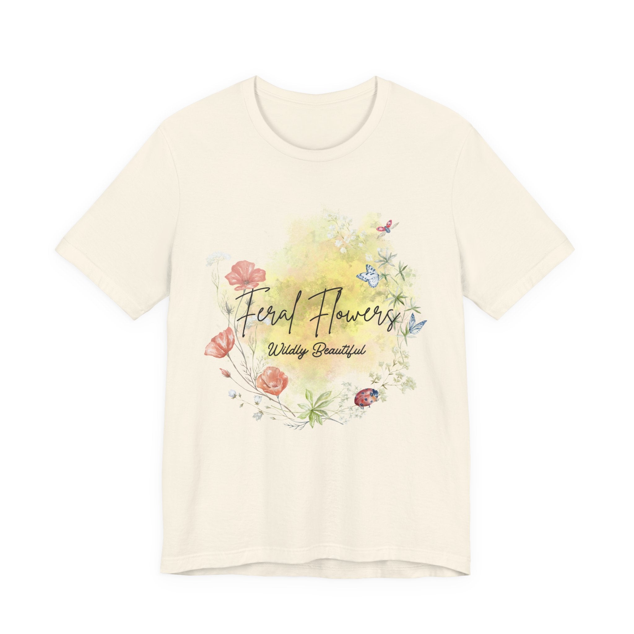 Wildflower Tee with Feral Flowers Slogan