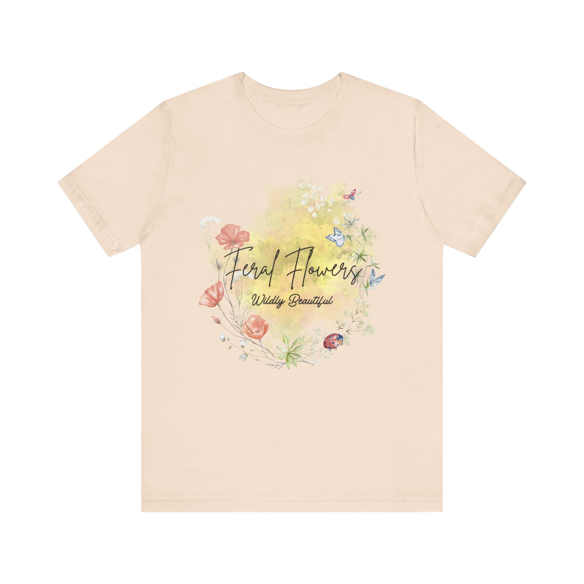 Wildflower Tee with Feral Flowers Slogan