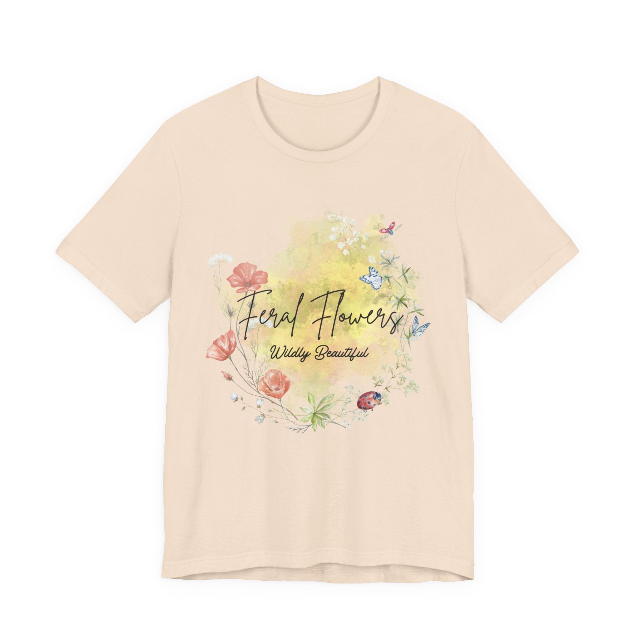 Wildflower Tee with Feral Flowers Slogan