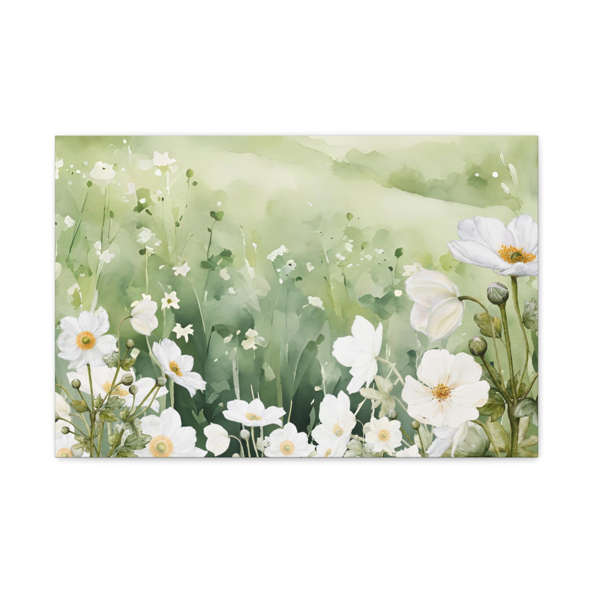 Serene Floral Canvas Wall Art, Home Decor, Nature-Inspired Artwork, Gift for Her, Wall Decor, Living Room Decor, Beautiful Print 24 x 16, 8 x 10