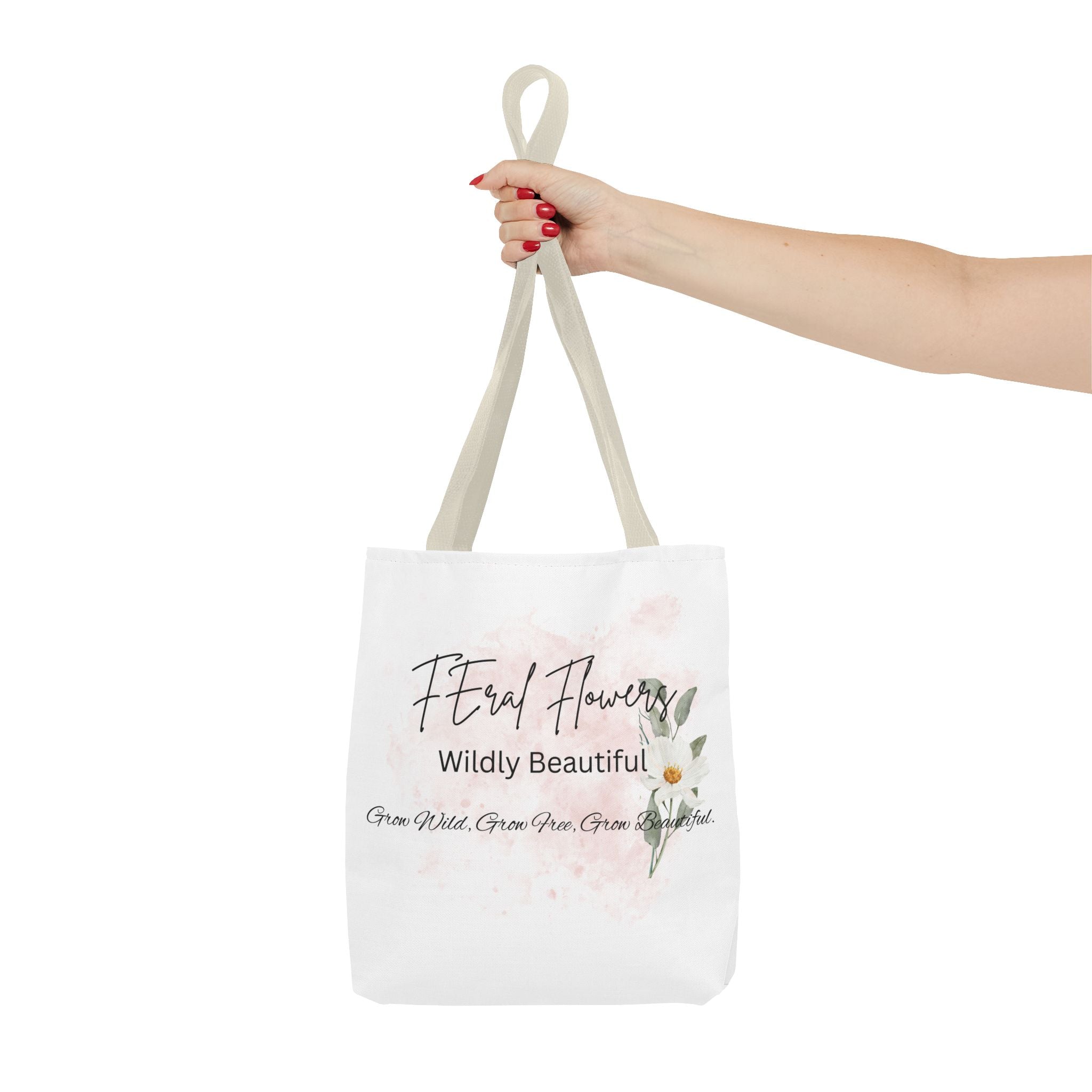Feral Flowers Tote Bag — 'Wildly Beautiful' Floral Canvas Tote