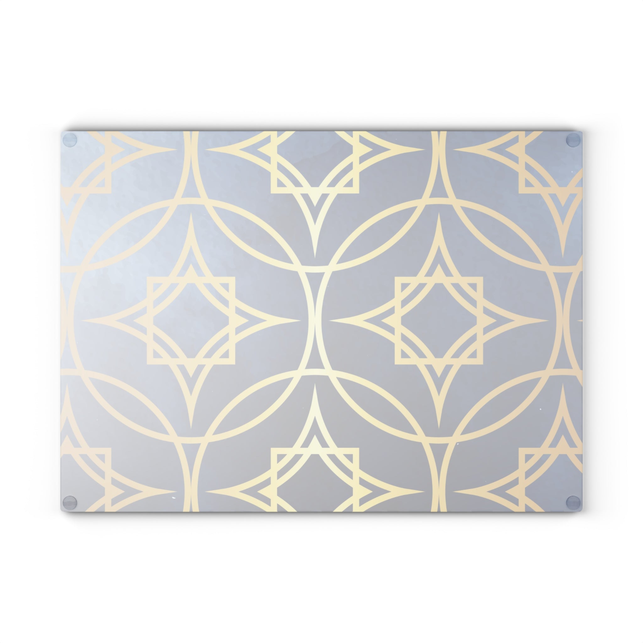 Elegant Geometric Glass Cutting Board - Perfect for Entertaining and Gift-Giving