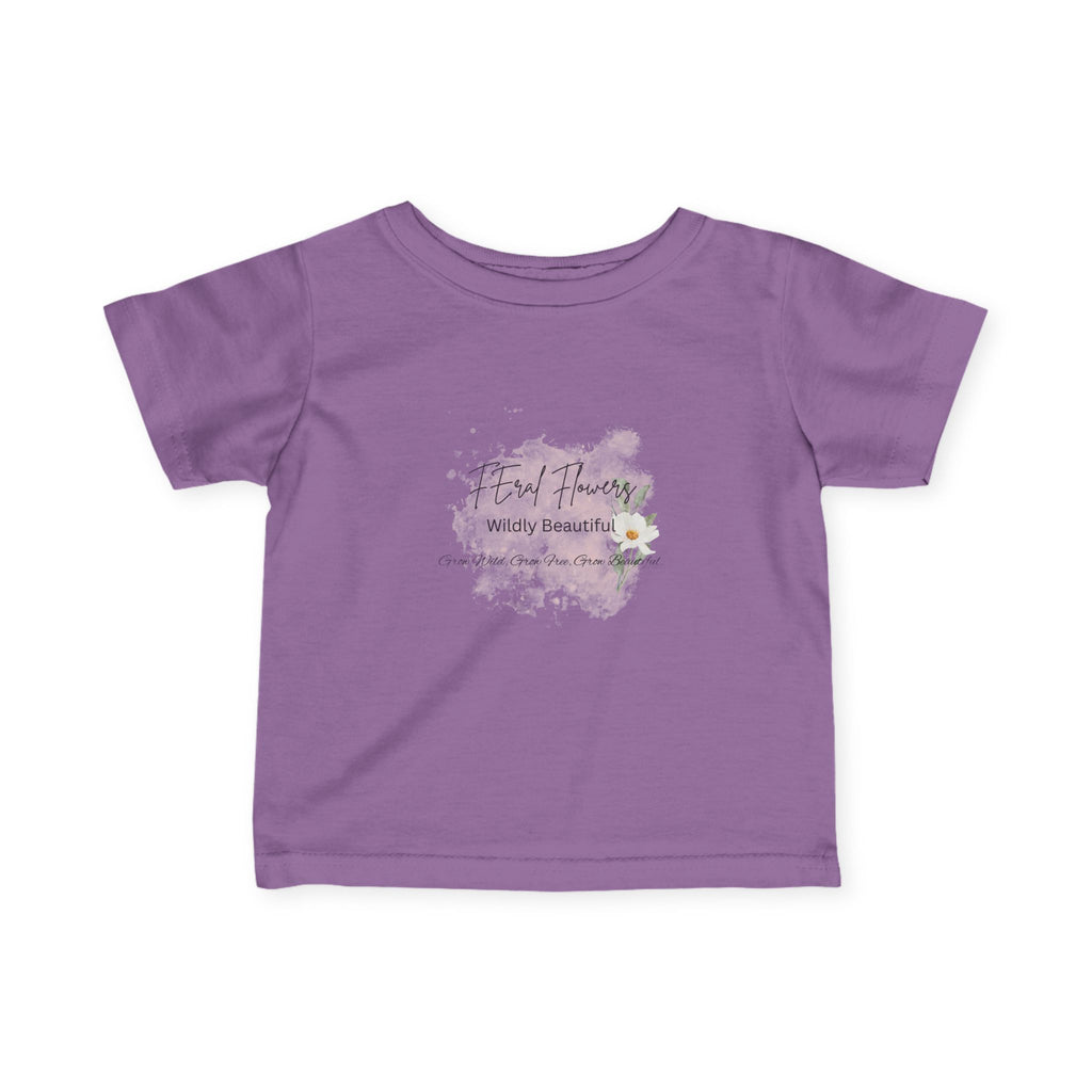 Infant Tee — "Feral Flowers, Wildly Beautiful" Floral Baby Shirt