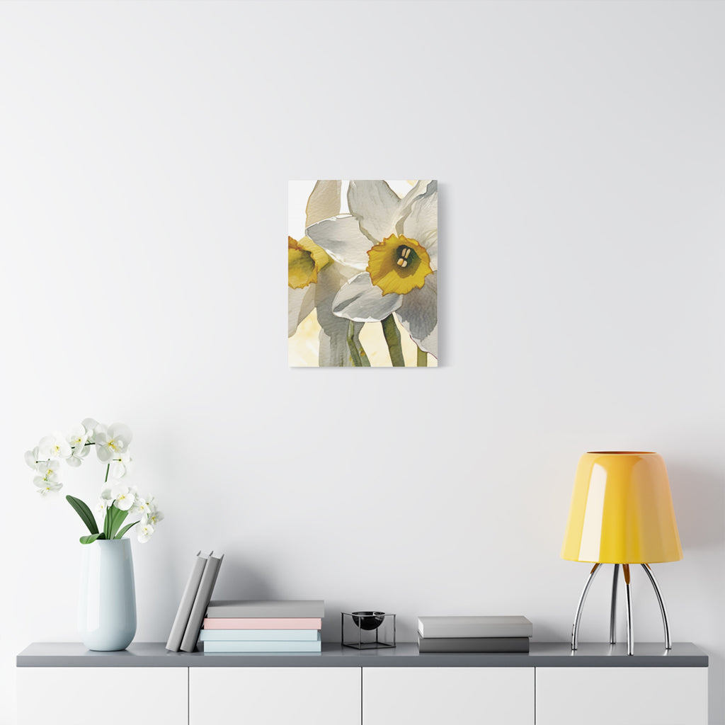 Canvas Print - Watercolor Daffodil 16 x 20