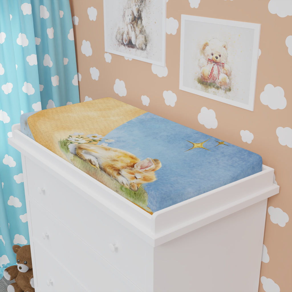 Celestial Dreams Baby Changing Pad Cover - Soft & Cozy Nursery Accessory