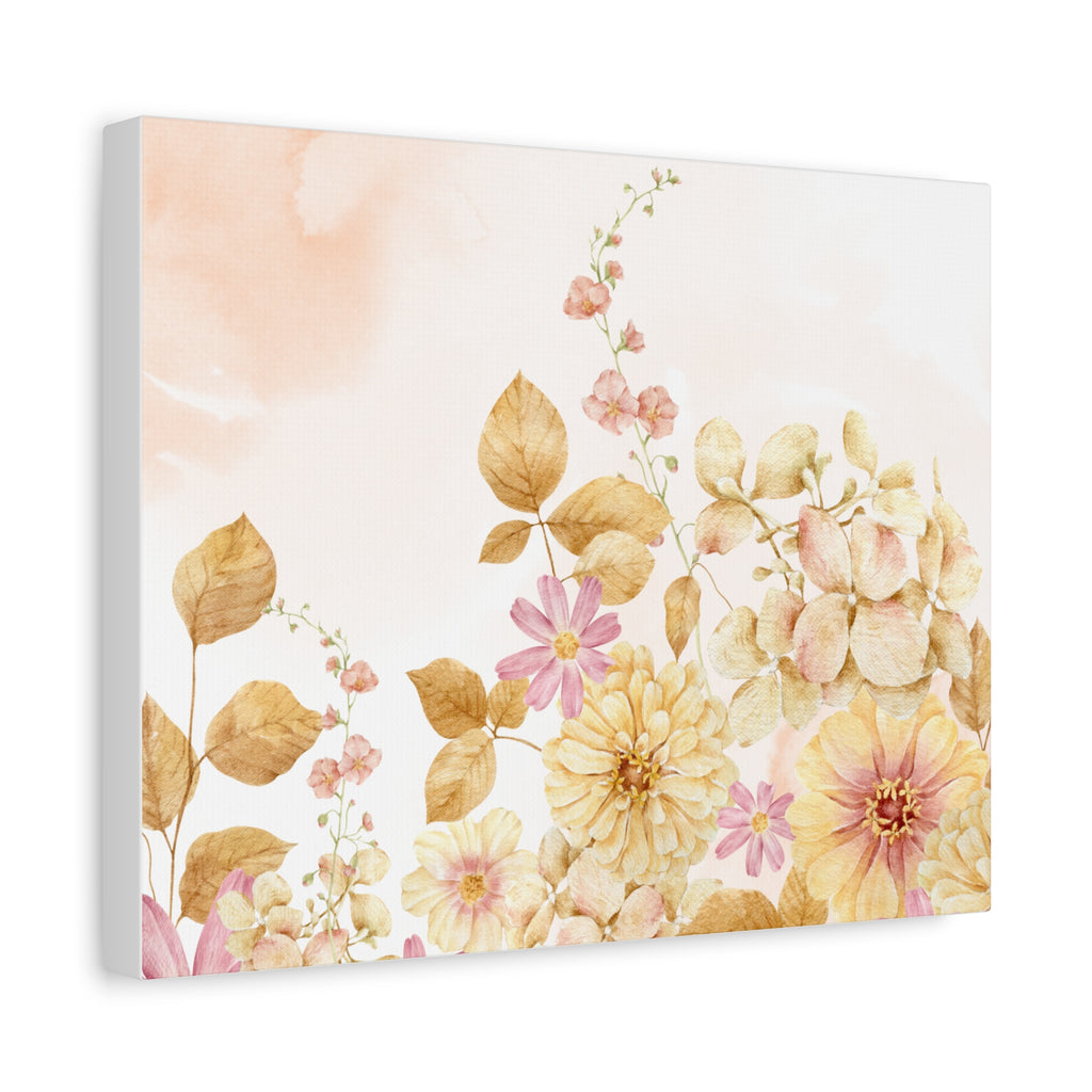 Canvas Print - Vintage Romantic Peach Tones 12 x9, 14 x11, 20 x16, 24 x18