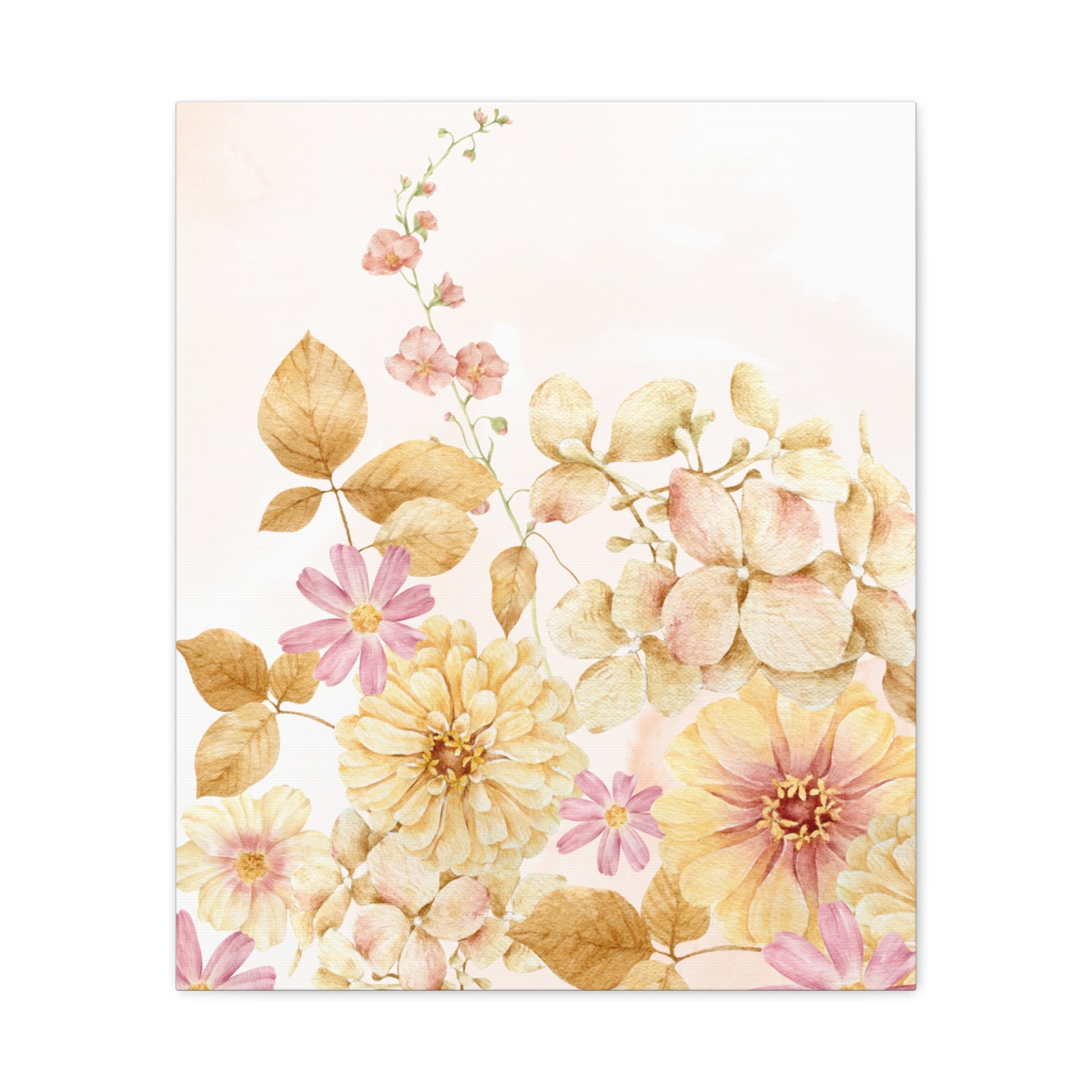 Canvas Print - Soft Peach Watercolor Romance 20 x 24