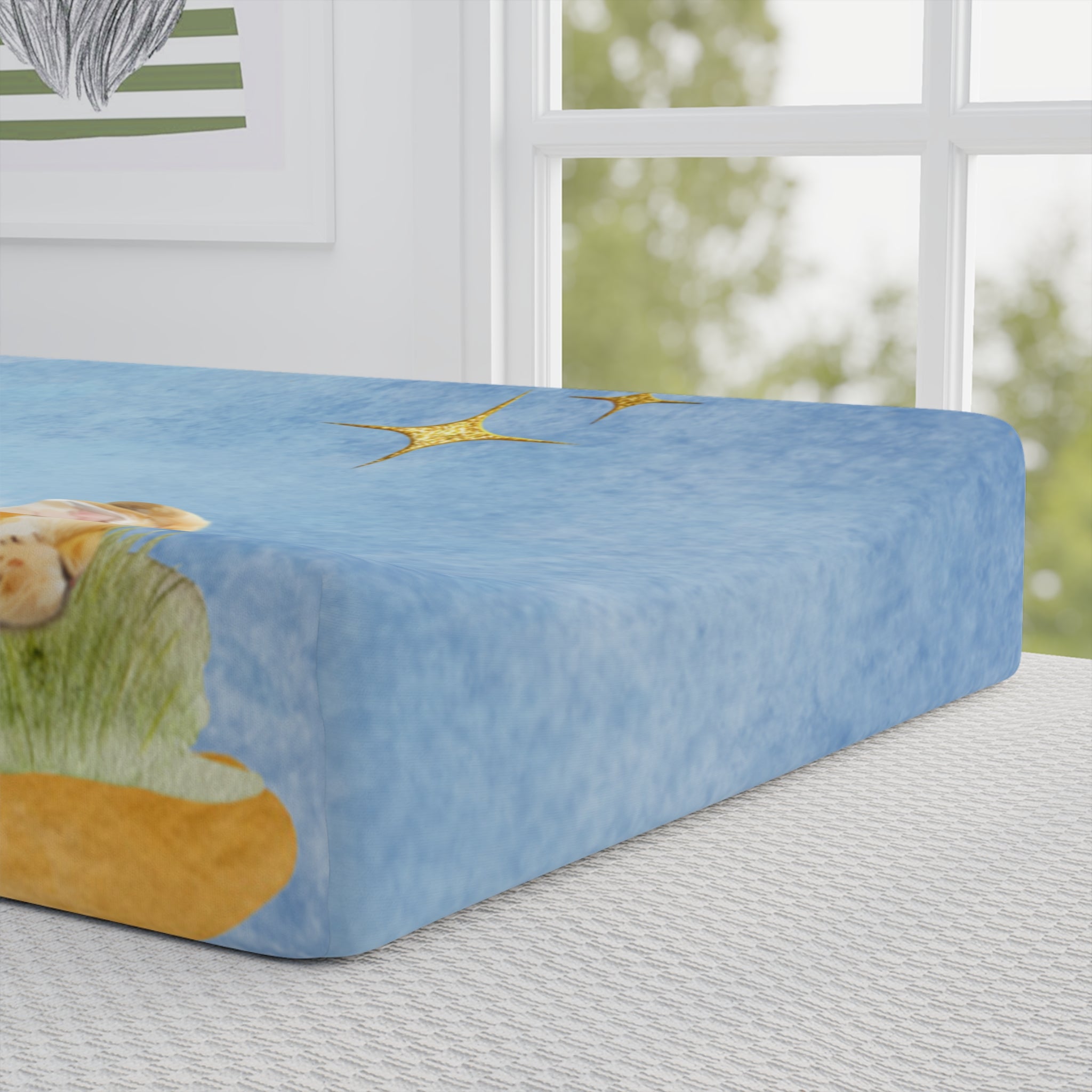 Celestial Dreams Baby Changing Pad Cover - Soft & Cozy Nursery Accessory