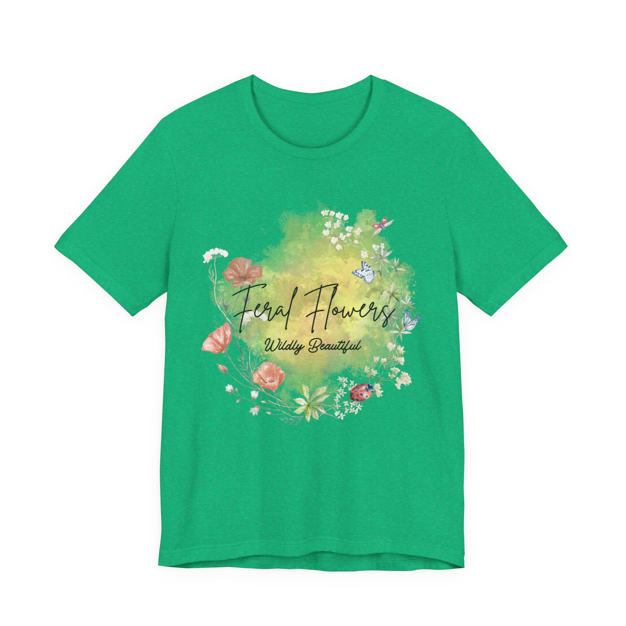 Wildflower Tee with Feral Flowers Slogan