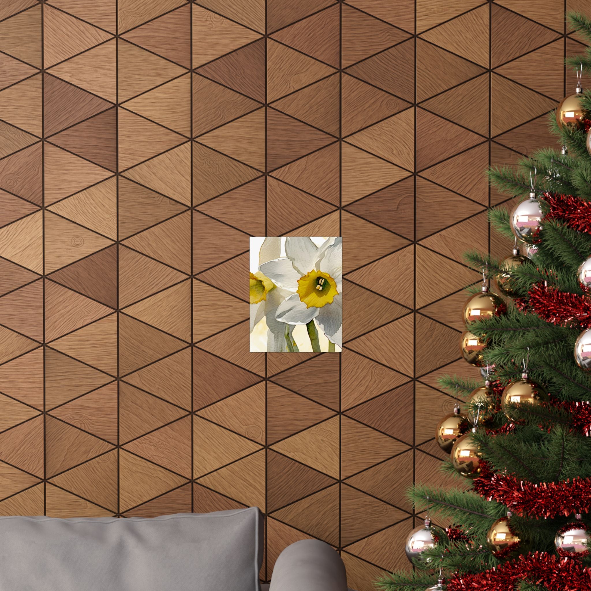 Vertical Poster - Watercolor Daffodils multiple sizes