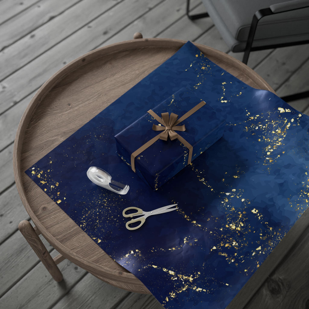 Elegant Gold-Accented Wrapping Paper for Special Occasions