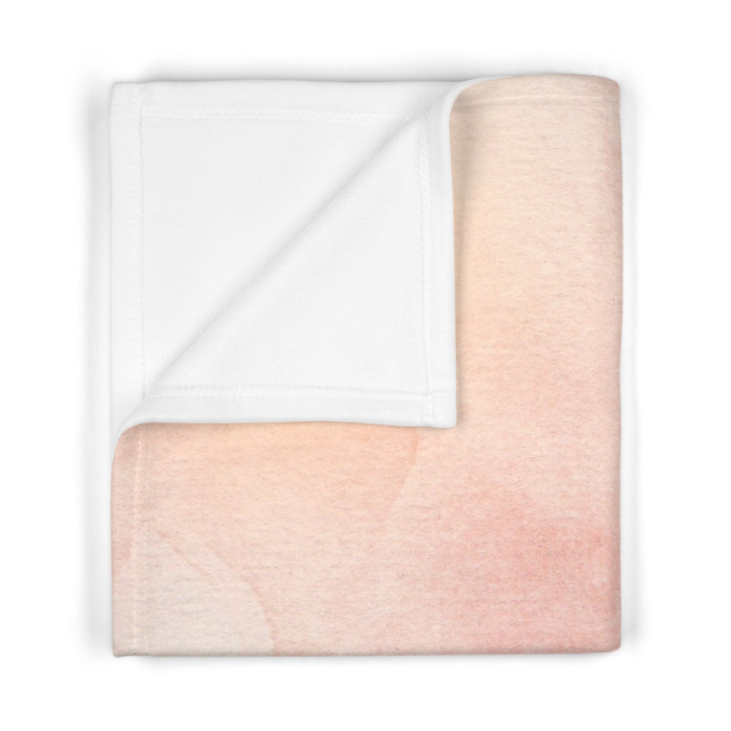 Watercolor Bunny and Butterflies Baby Blanket | Soft Fleece Throw